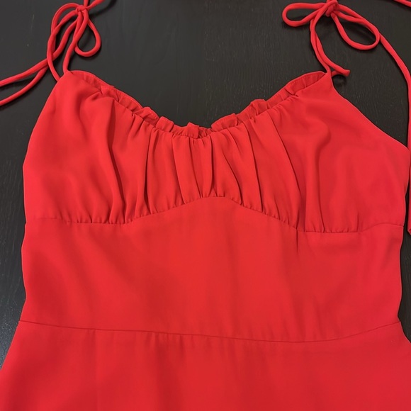 Red Spaghetti Strap Mini Dress - Picture 7 of 9